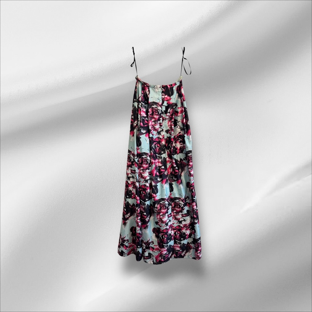Blondie Nites Maxi‎ Dress Size 3 Floral Print Party Cocktail Strappy